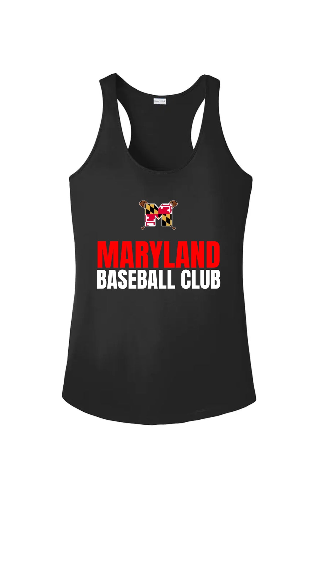 Ladies Racerback Tank - Black w/ Logo