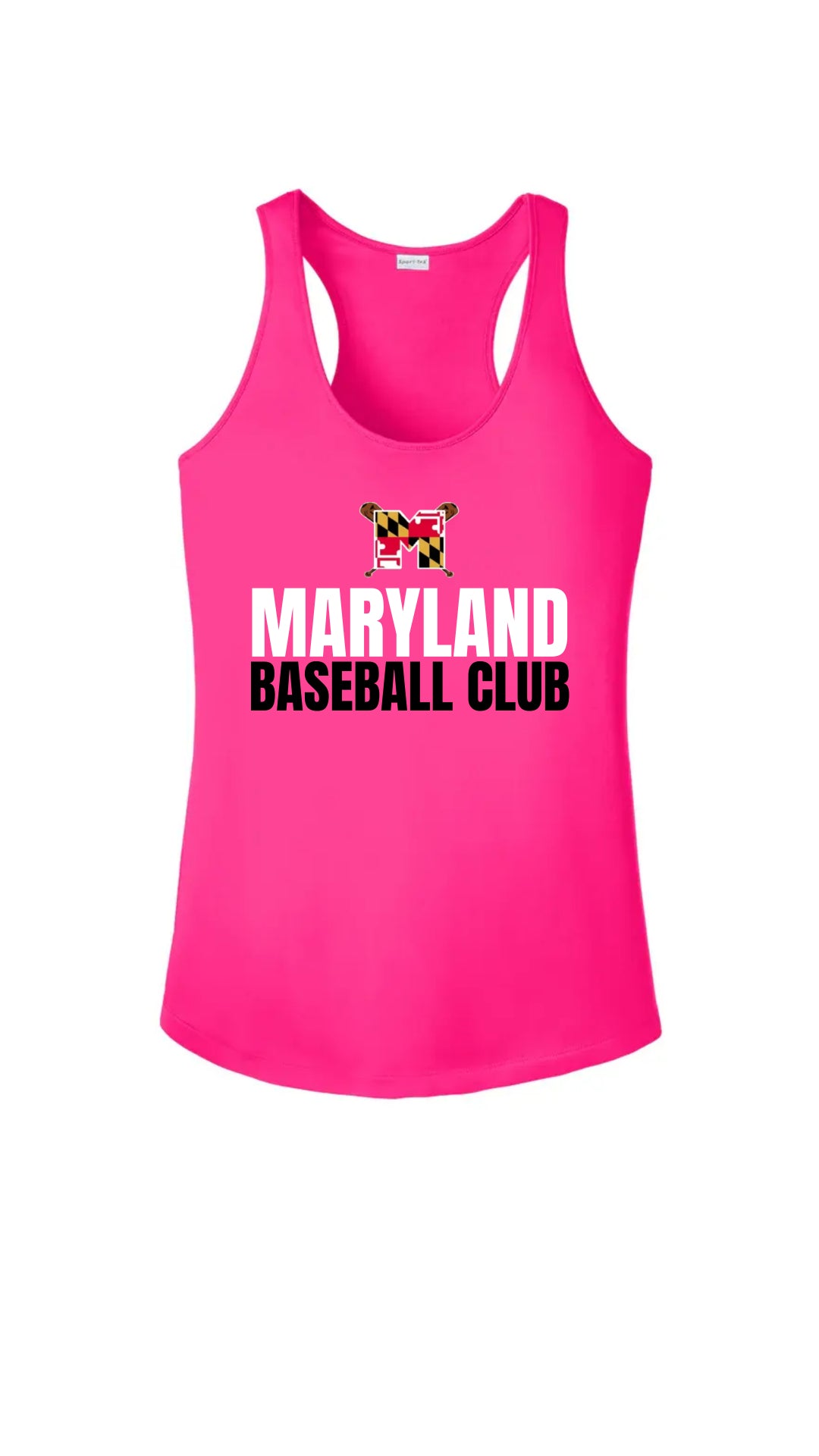 Ladies Racerback Tank - Pink w/ Logo