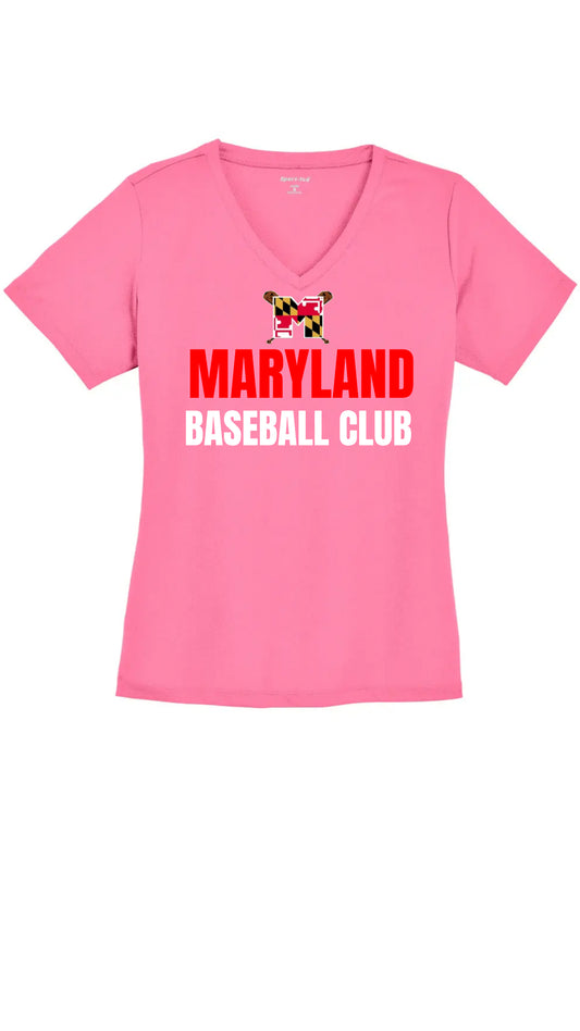 Women's Short Sleeve Performance Tee - Pink w/ Logo